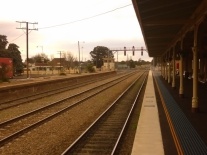Junee railway station - looking towards Cootamundra