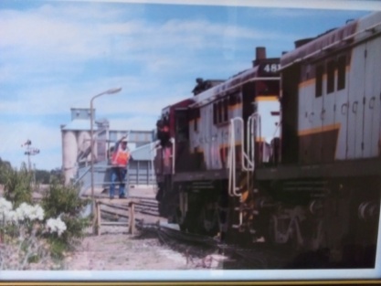 Historic railway photo at Cootamundra museum.
