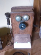 Old telephone at Cootamundra museum.